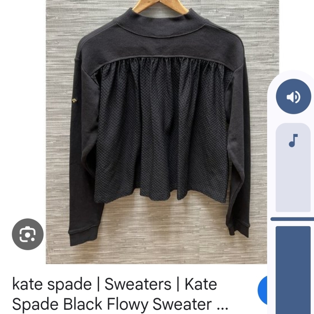 Kate Spade Black Textured Cardigan